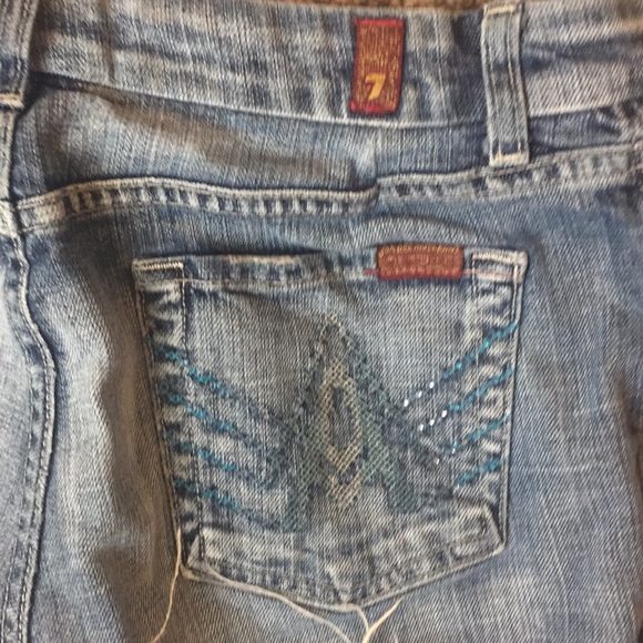 7 for all mankind jean shorts size 28 - Picture 5 of 5